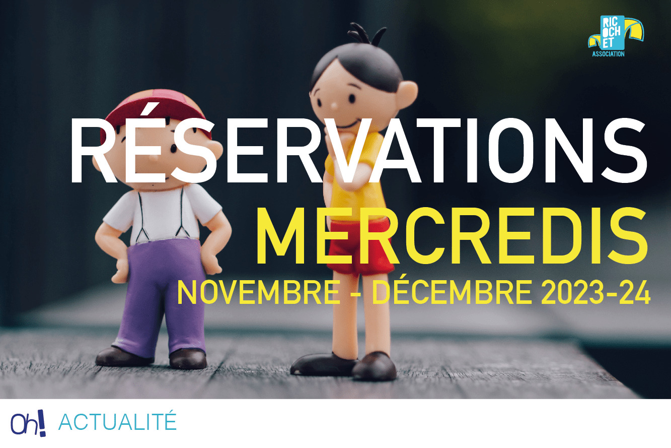 Lire la suite à propos de l’article Réservations aux Mercredis de novembre à décembre