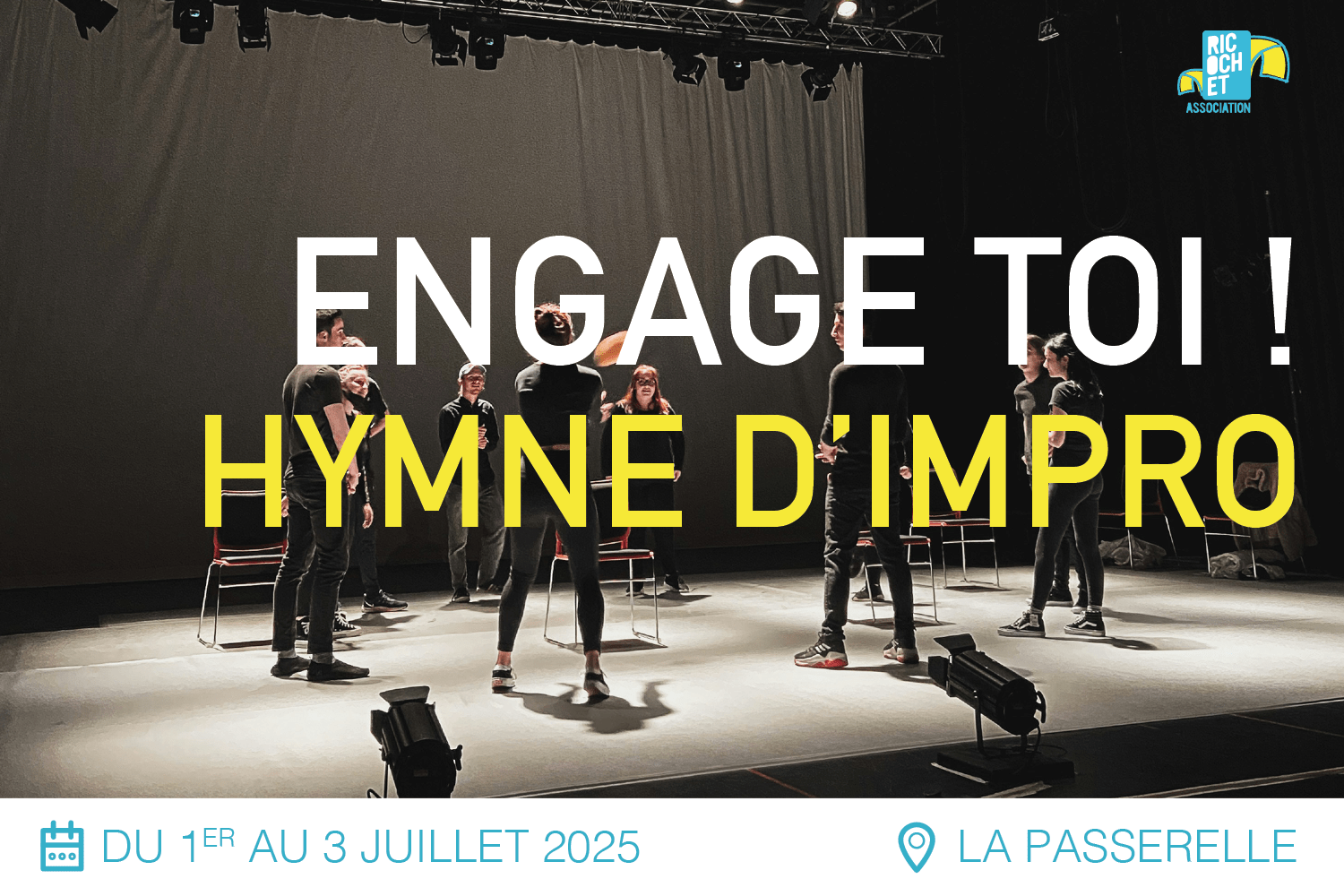 Lire la suite à propos de l’article Mini stage Engage toi ! | Hymne d&rsquo;impro