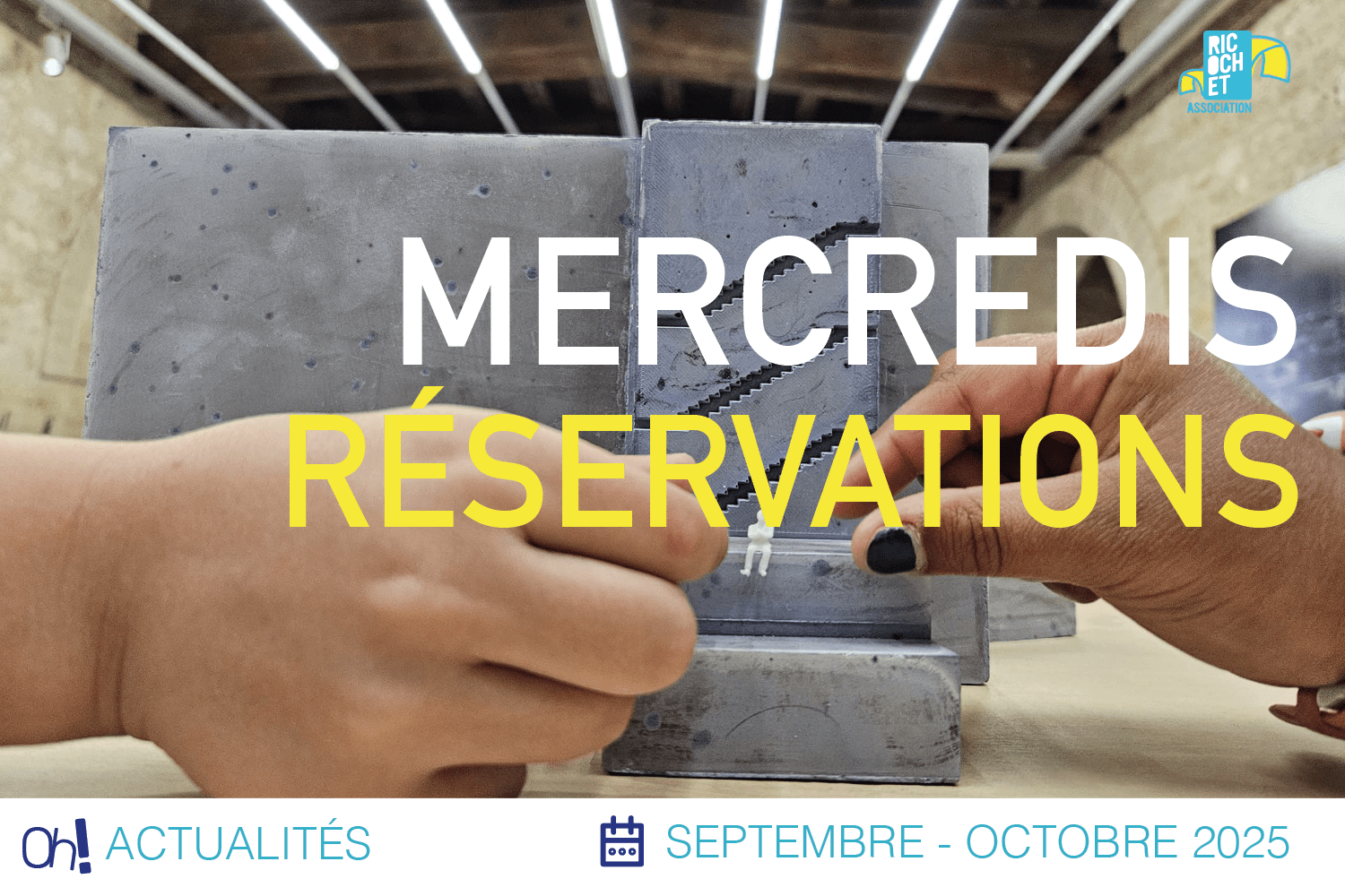Lire la suite à propos de l’article Réservations aux Mercredis de septembre à octobre 2025